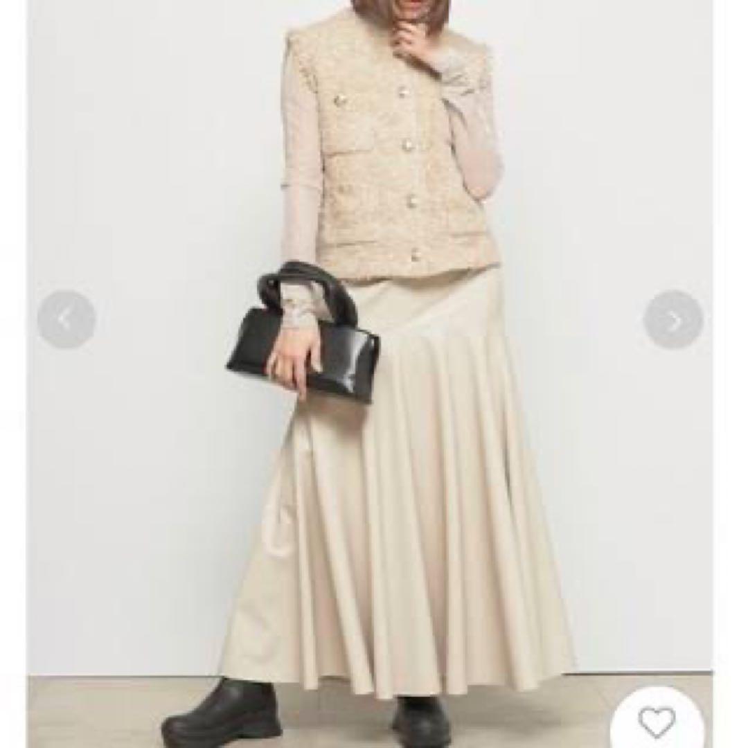 【美品】フレイアイディー FRAY I.D ツイードニットベストカーディガン