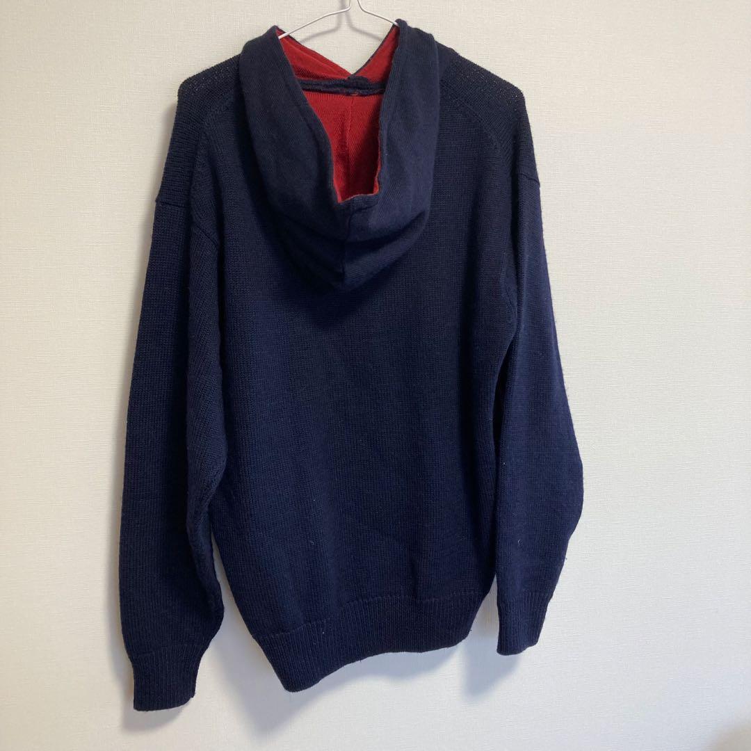 CHAPS RALPH LAUREN ニットセーター 90s ネイビー 星条旗