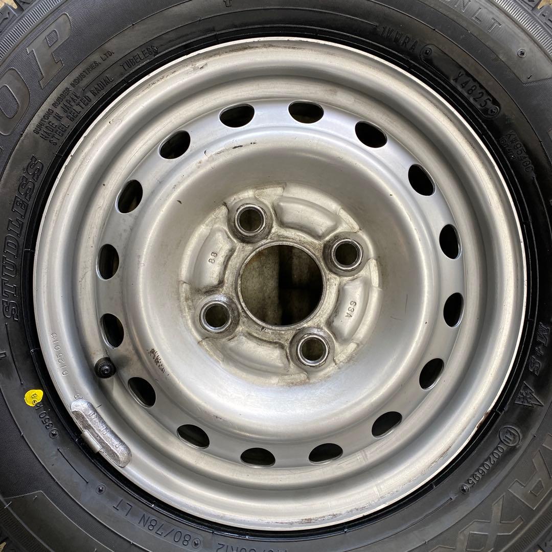 新品ダンロップスタッドレスセット145/80R12LT 軽トラ、軽バン