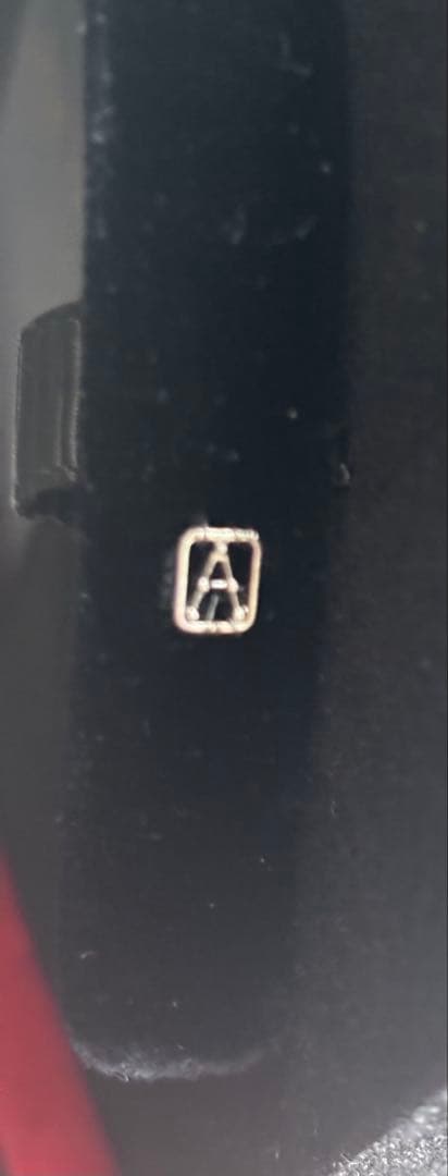 ALEXANDRE DE PARIS ヘアバンド JAL機内販売限定ベロア黒×赤