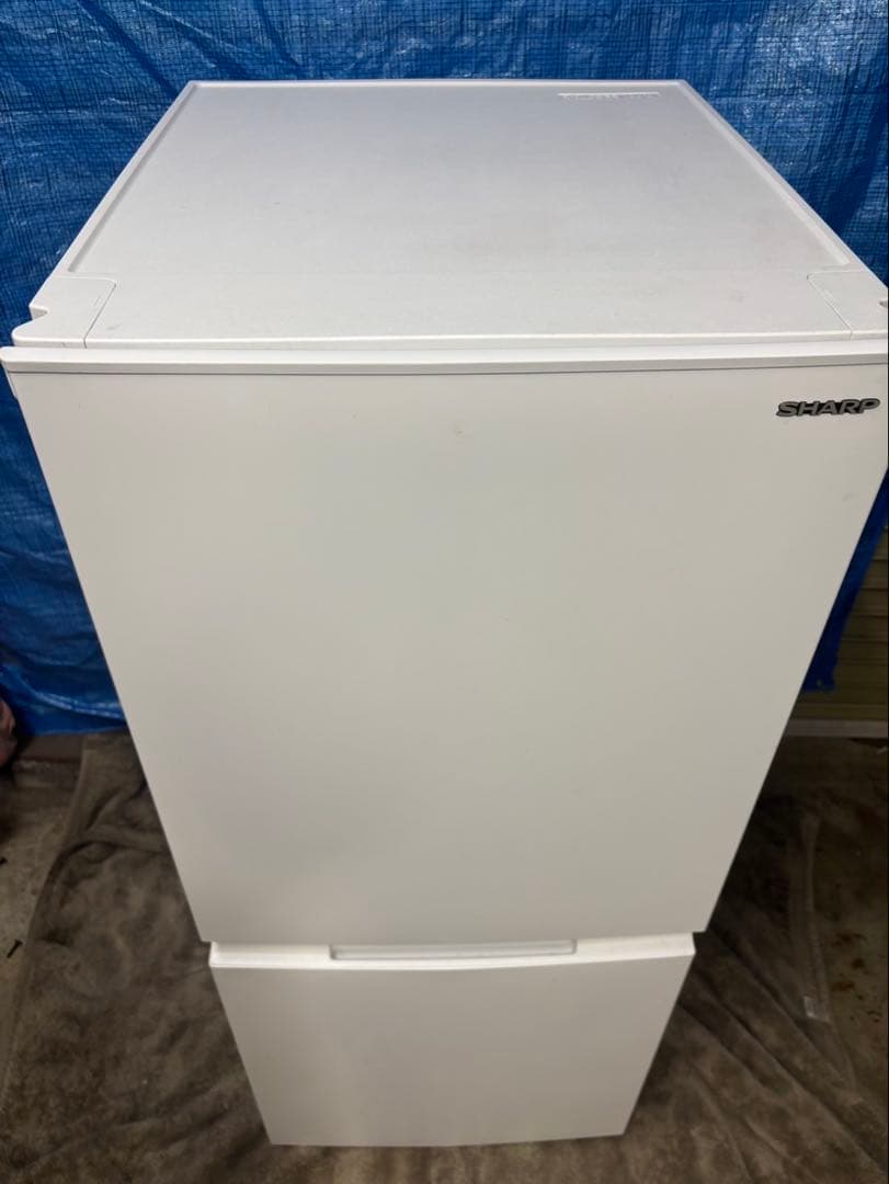 SHARP 冷蔵庫 152L 2ドア SJ-D15J-W 2023年製 洗浄済み