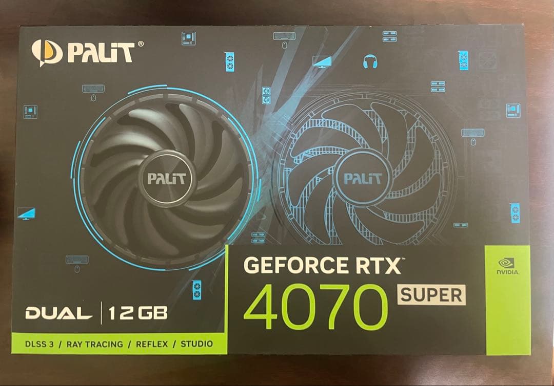 グラフィックボード・グラボ・ビデオカード Palit GeForce RTX 4070 SUPER Dual 12GB