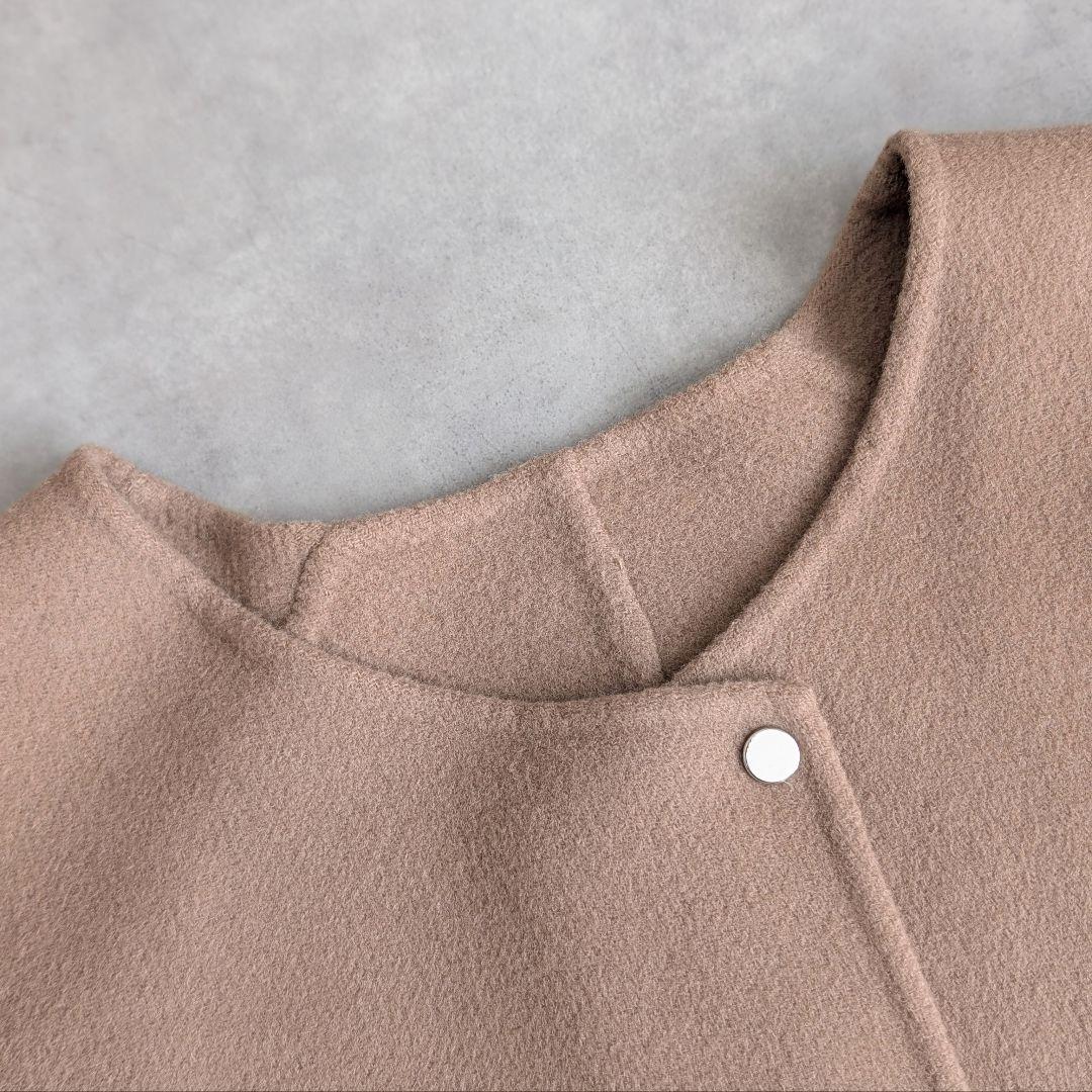 Spick and Span ビーバーストール付きセットコート ノーカラーコート