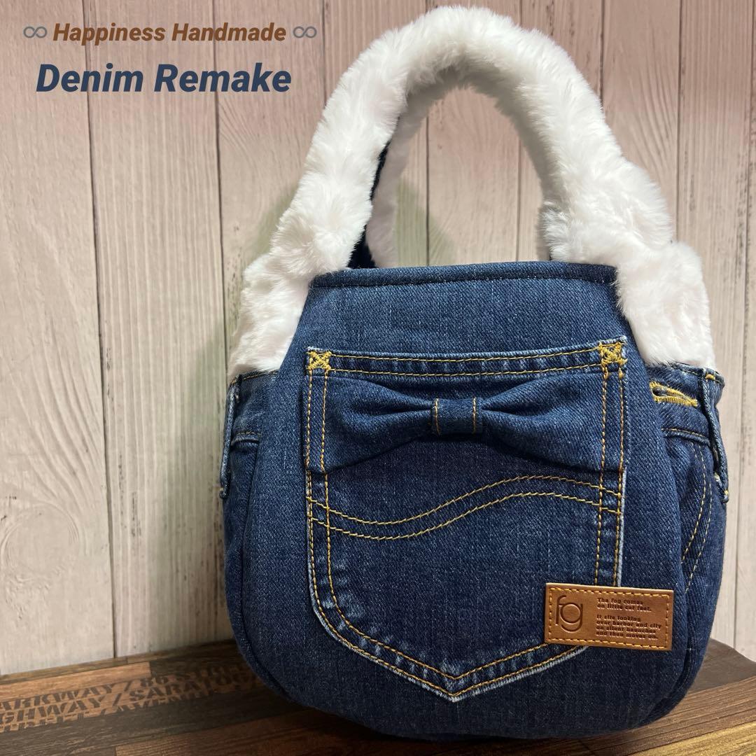 ♾専用♾ ふんわりトートバッグ▸︎▹︎デニムリメイク▸︎▹︎ハンドメイド