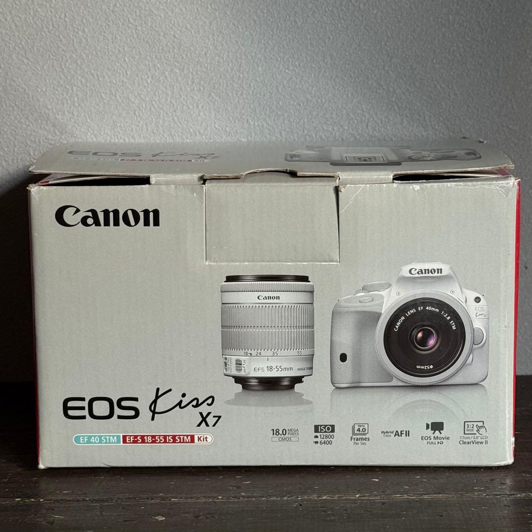 Canon EOS Kiss X7 ホワイト レンズ付き【B-70】