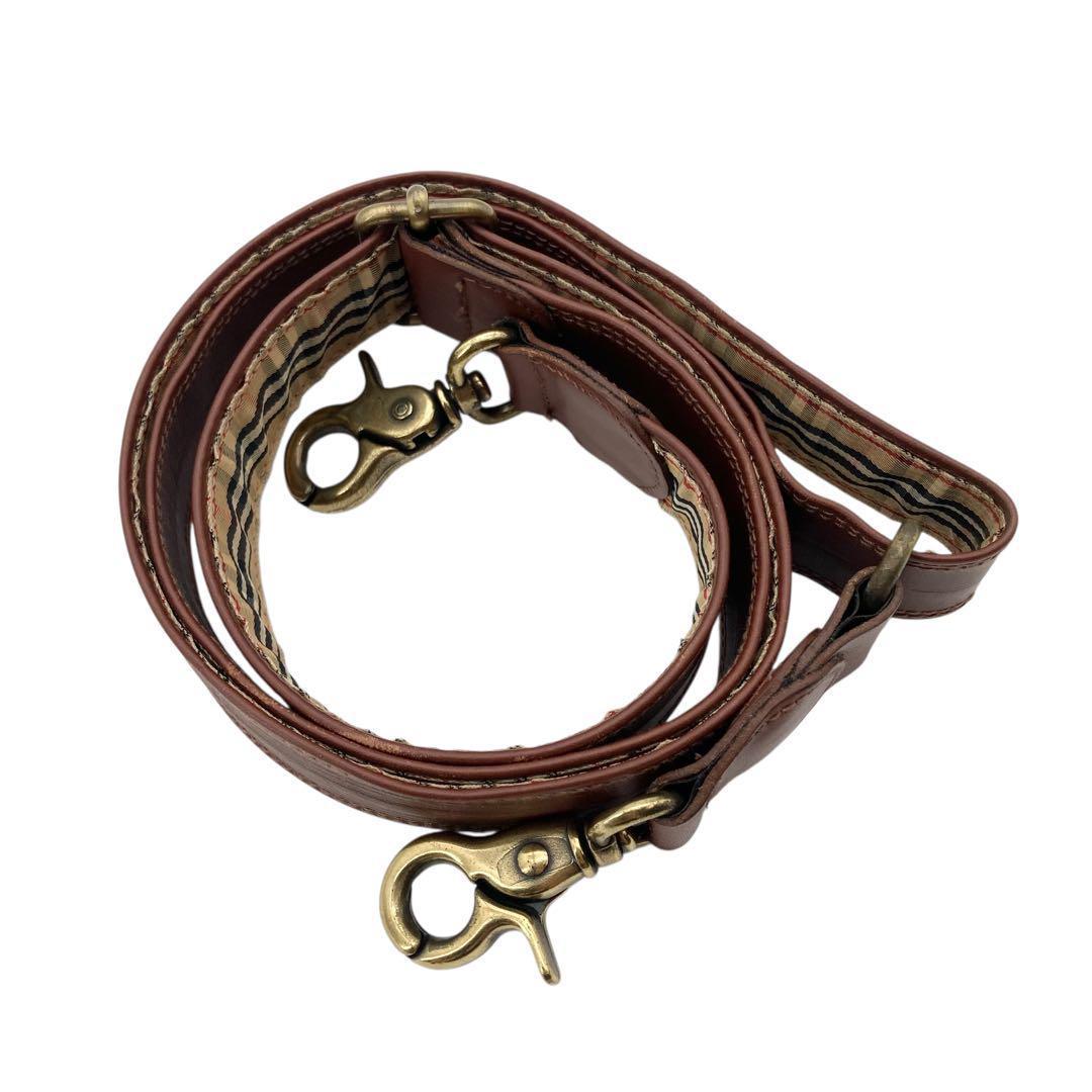 良品848 バーバリー 2way ボストンバッグ 大容量 ネイビー ヴィンテージ