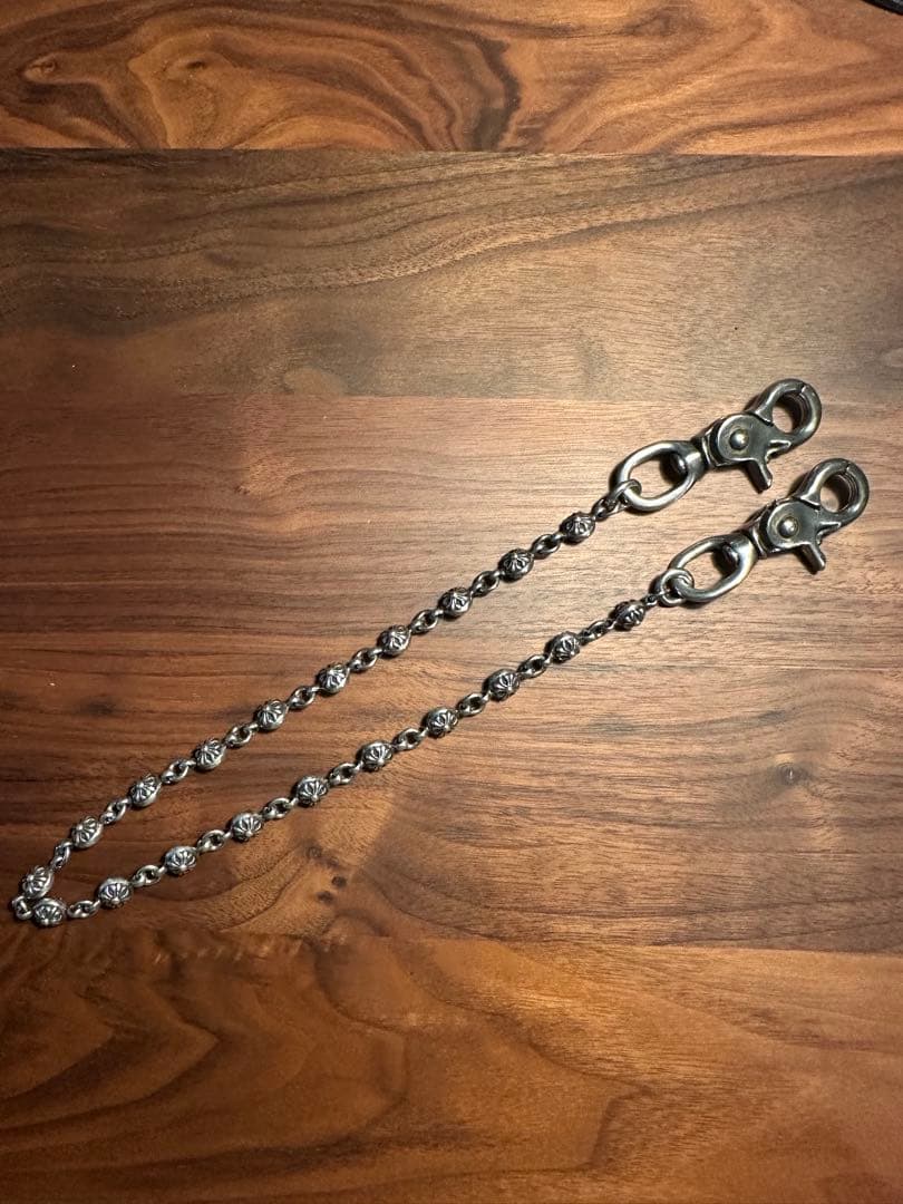 クロムハーツ　クロスボール　ウォレットチェーン　　2クリップ