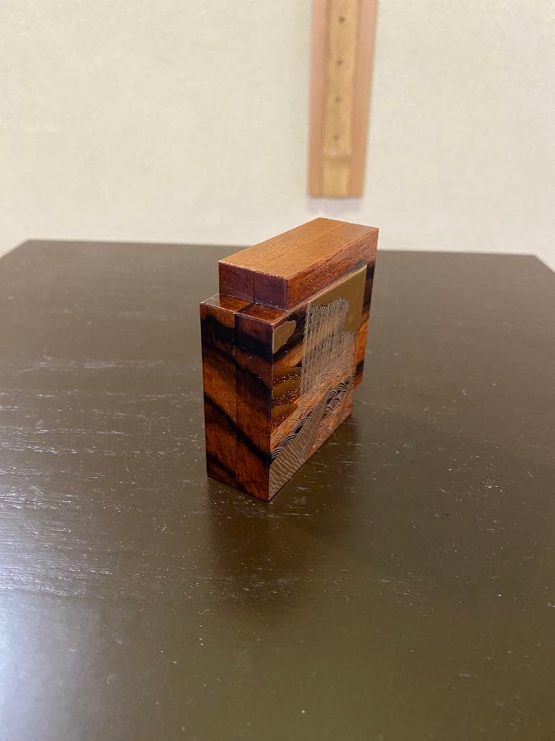 茶道具/香合 蒔絵師 岩本相伯　『柳に舟』 共箱 茶の湯 工芸品