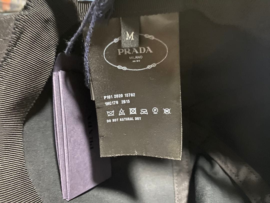 PRADA プラダ Re Nylon ナイロン キャップ ブラック M 58cm