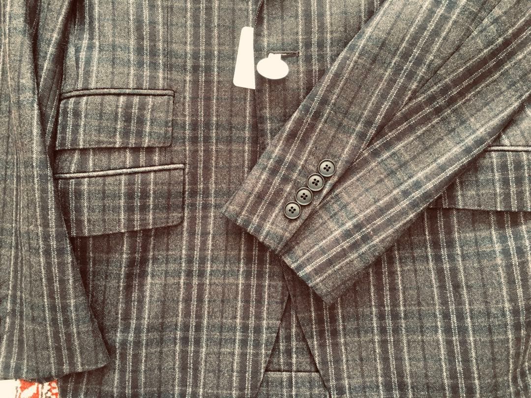 【極美品】ケント＆カーウェン スーツ フラノ ブラウンチェック 英国生地 日本製