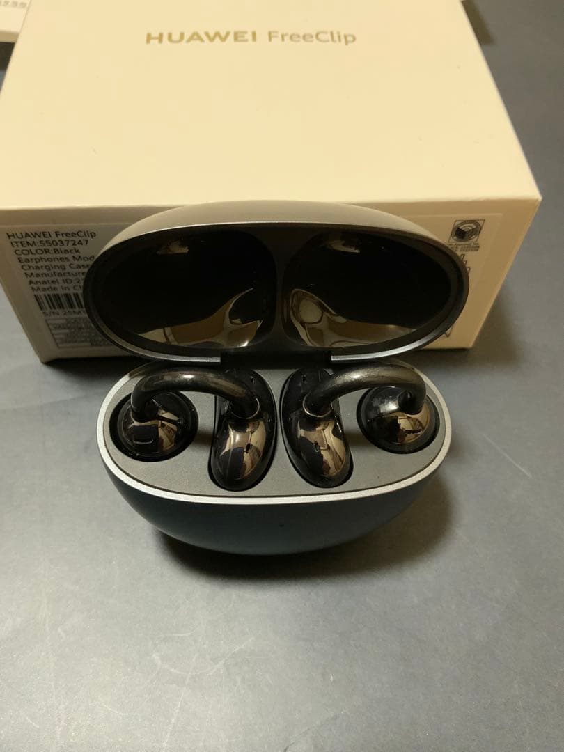 HUAWEI FreeClip ワイヤレスイヤフォン ブラック