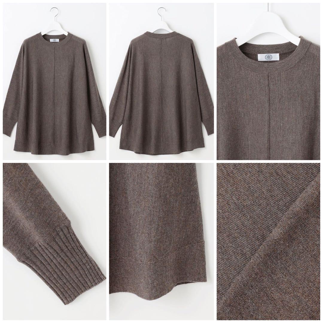 大きいサイズ J.PRESS ウールチュニックニット(23区ICB自由区組曲)