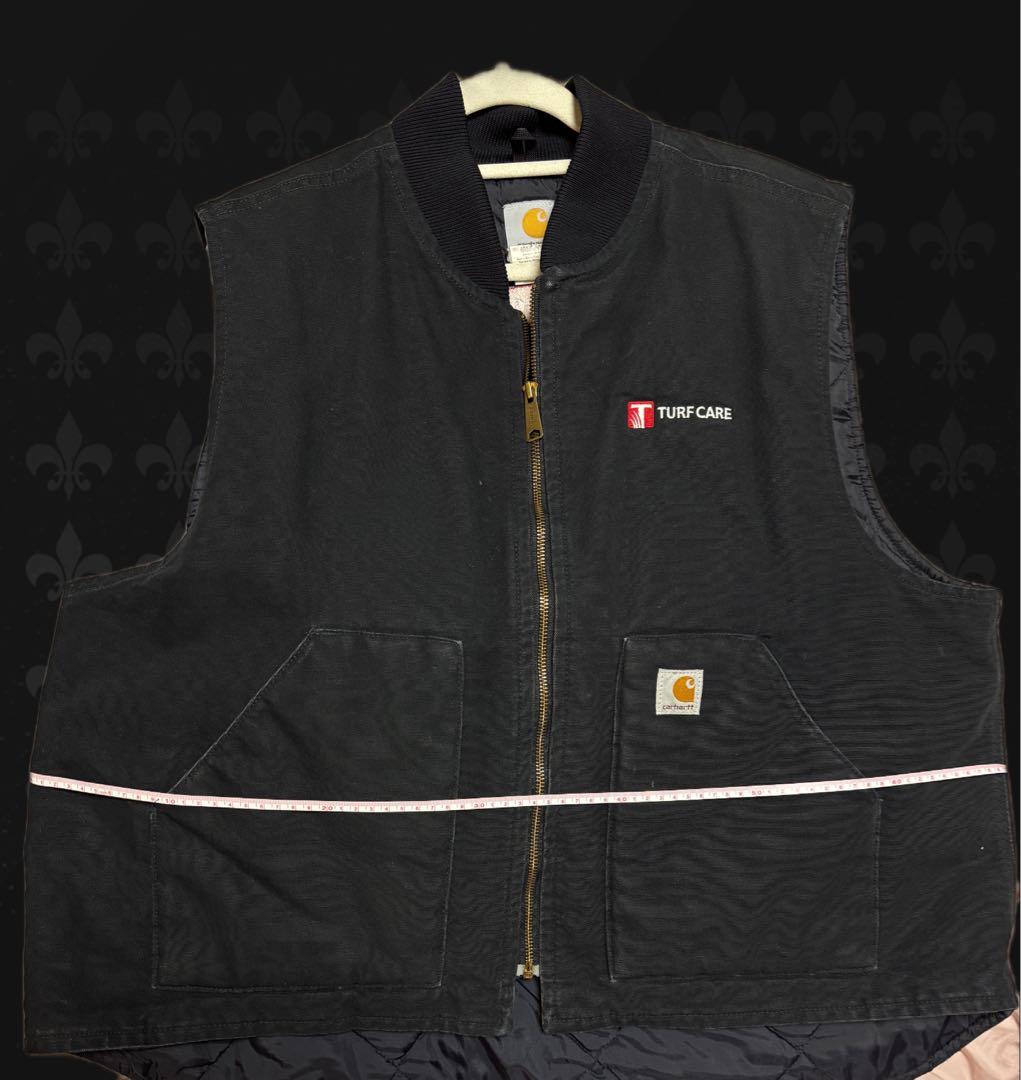 美品Carhartt ダックベスト ブラックTurf Care Toro コラボ