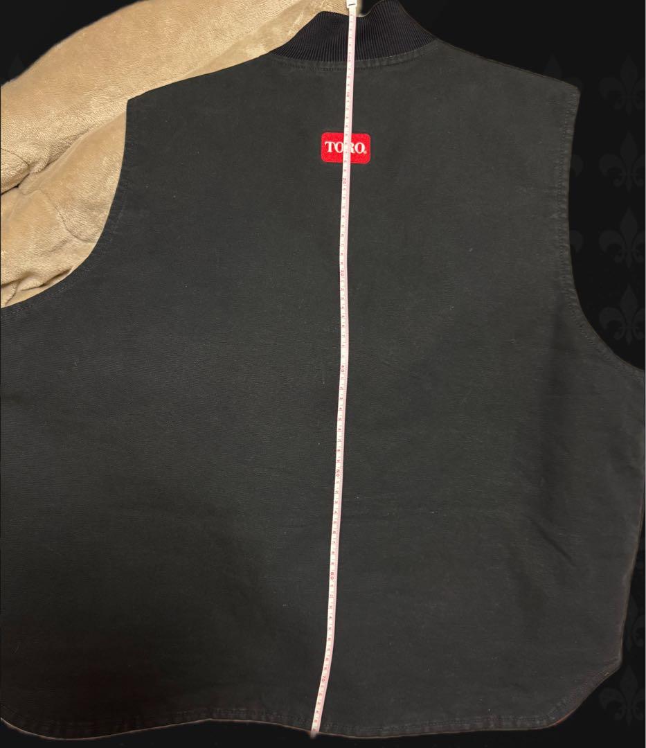 美品Carhartt ダックベスト ブラックTurf Care Toro コラボ