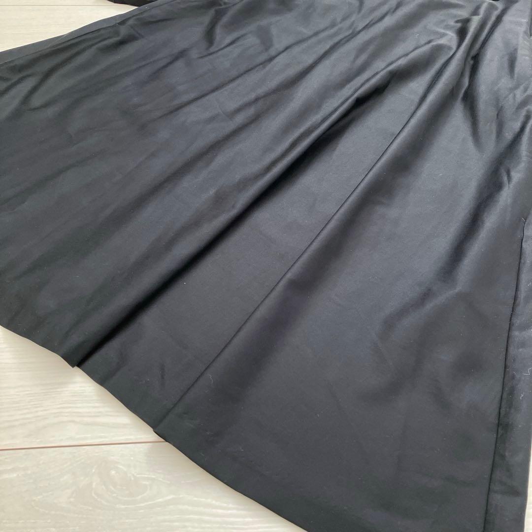 コンジェペイエ アデュートリテス 丸襟 Aライン フレア ロング ワンピース