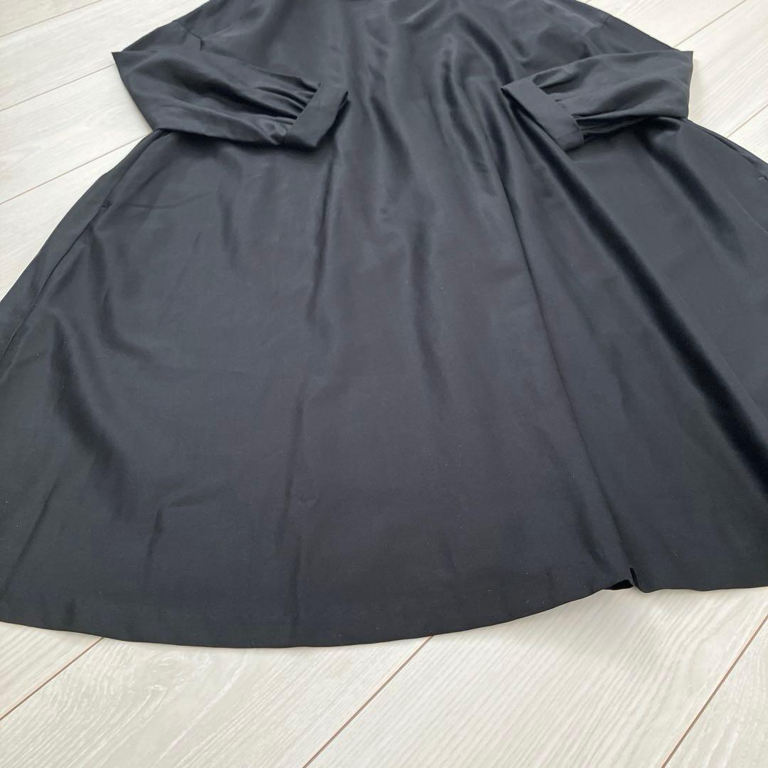 コンジェペイエ アデュートリテス 丸襟 Aライン フレア ロング ワンピース