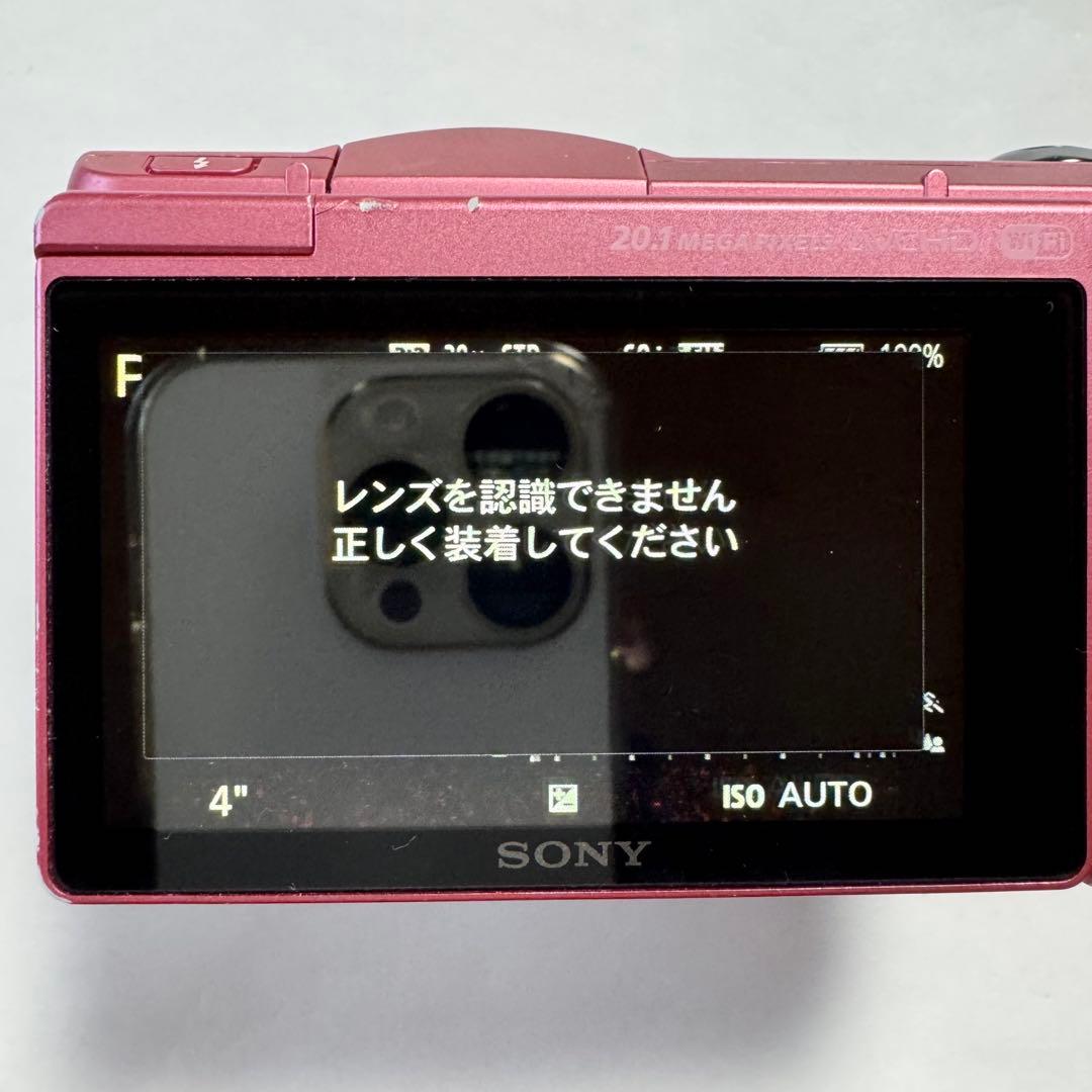 【ジャンク】SONY ミラーレス一眼カメラ α5000 ピンク