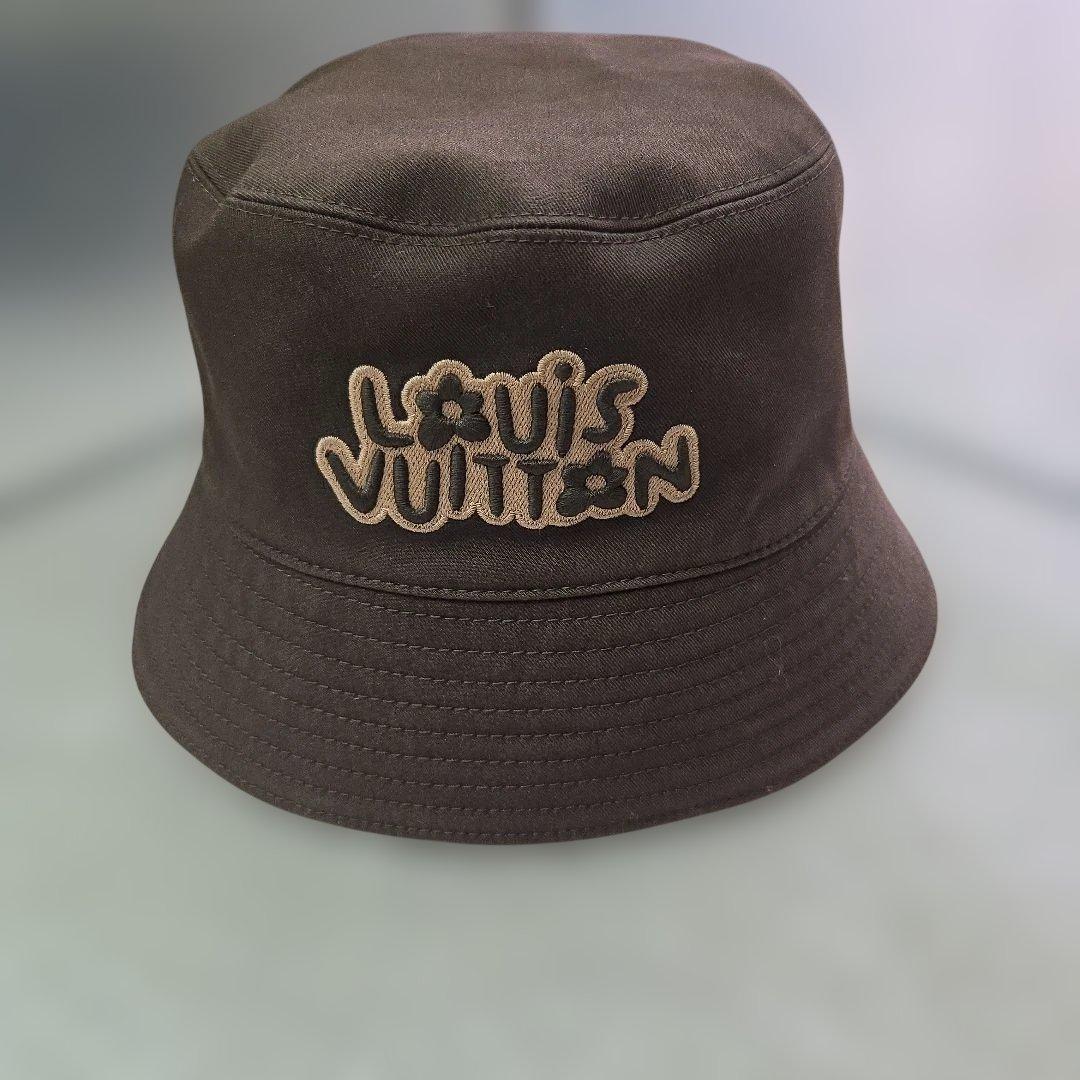 美品　LOUIS VUITTON ルイヴィトン　バケットハット ブラウン