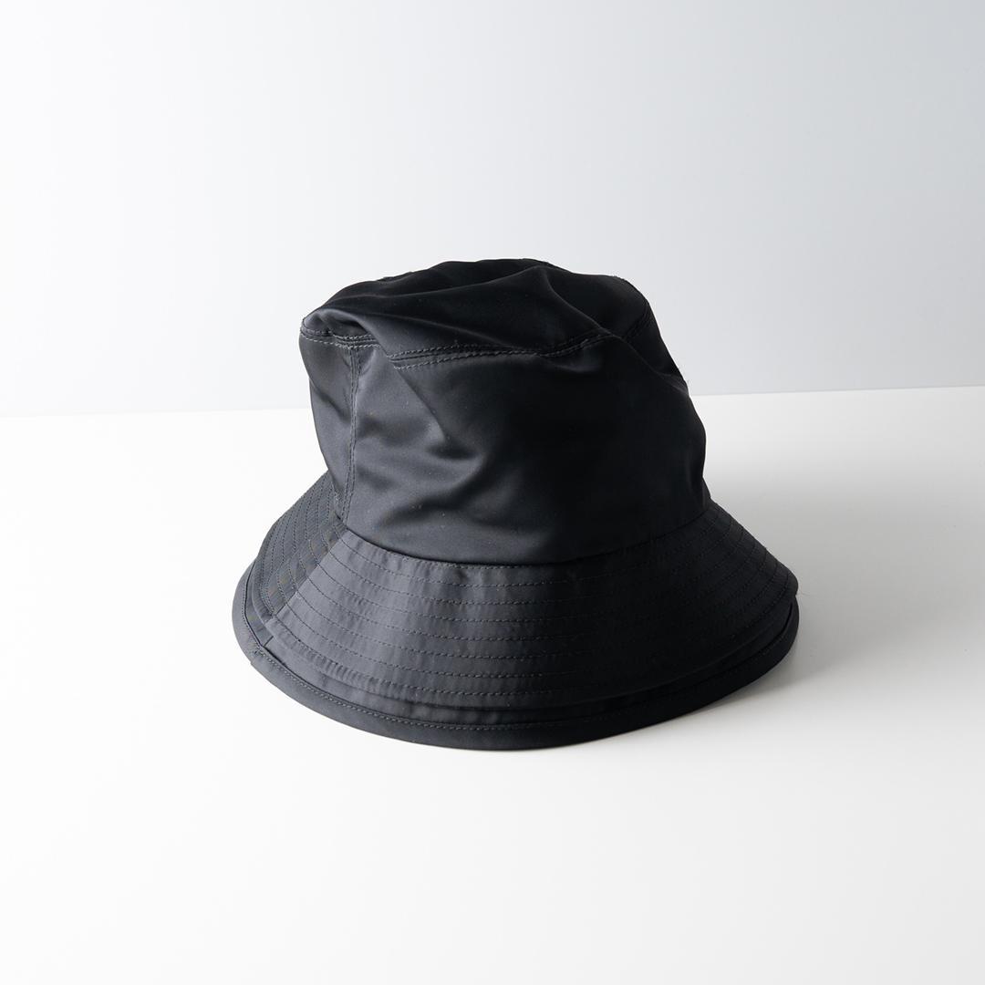 sacai サカイ ダブルブリム バケットハット 黒 ブラック ナイロン