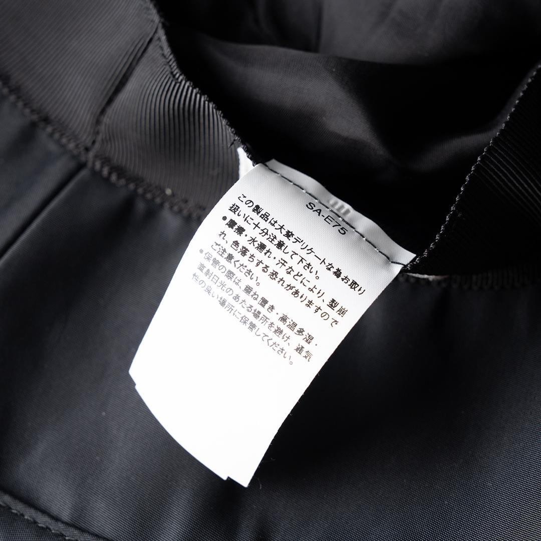 sacai サカイ ダブルブリム バケットハット 黒 ブラック ナイロン