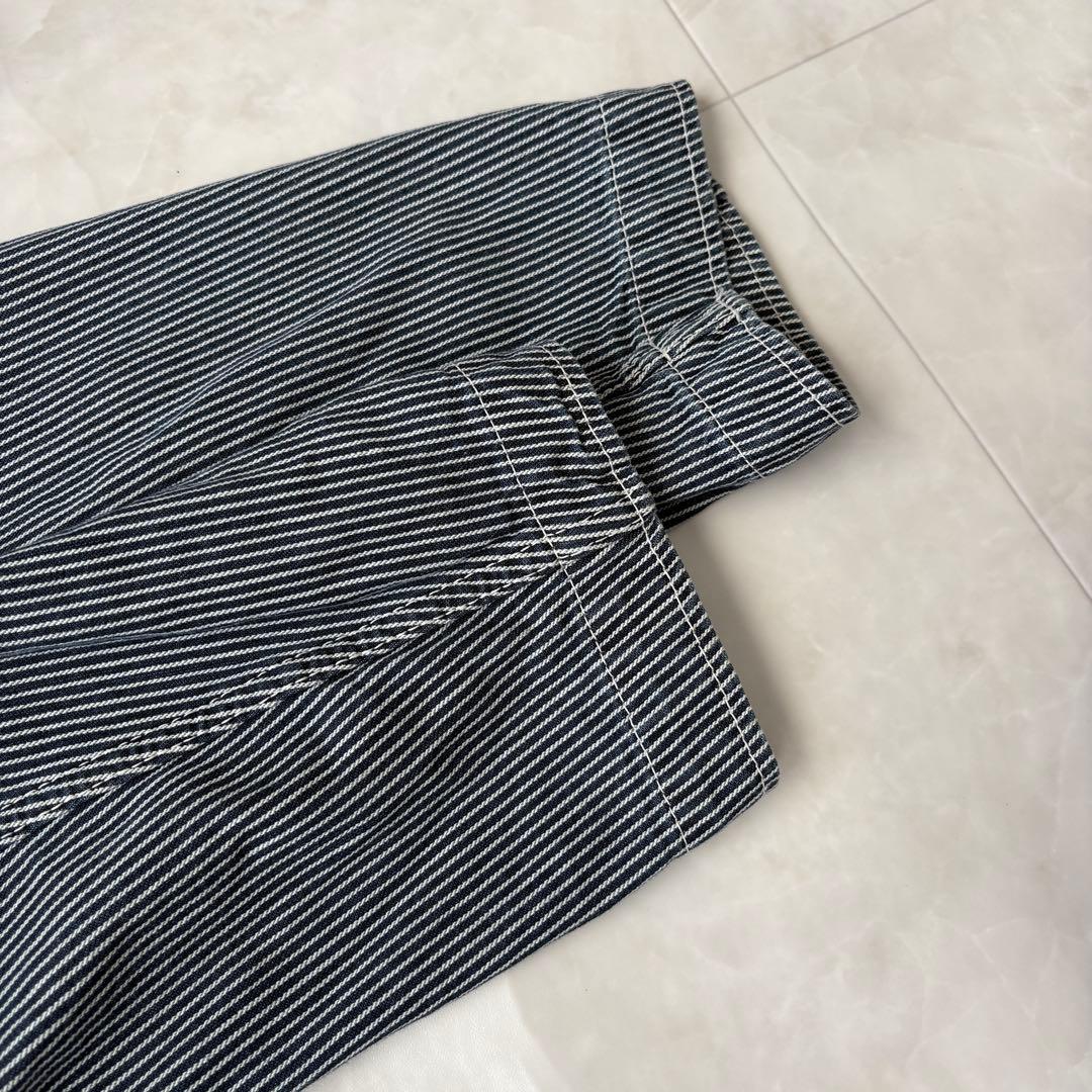 希少✨45rpm ヒッコリーストライプ ワークカバーオールジャケット 3