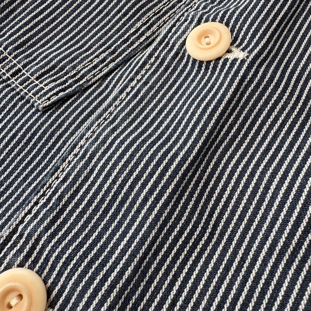 希少✨45rpm ヒッコリーストライプ ワークカバーオールジャケット 3