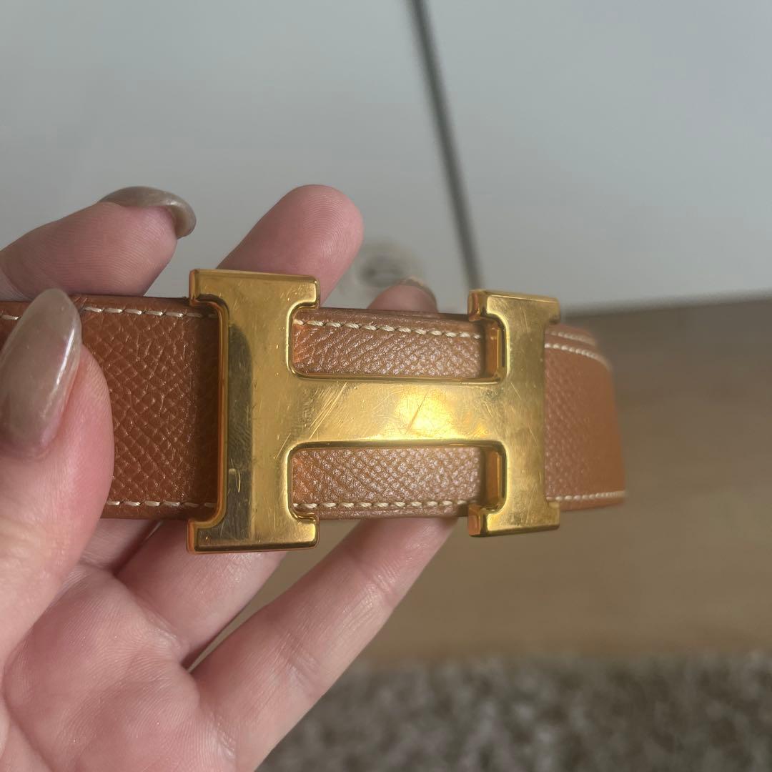 初売り　３日まで割引　HERMES コンスタンスH リバーシブル　ゴールド