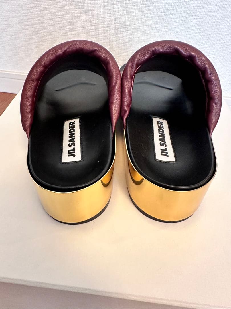 ジルサンダー　JIL SANDER ボルドー　サンダル