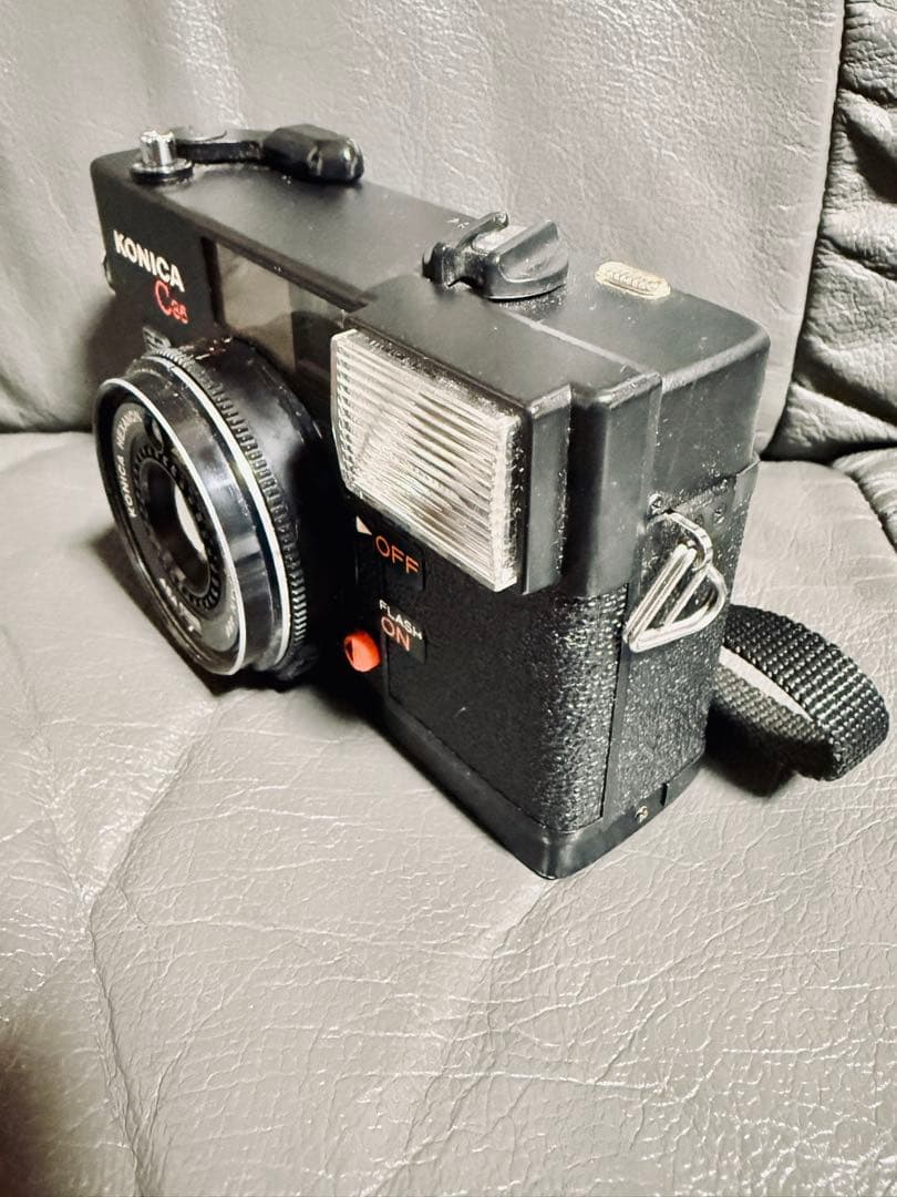 KONICA C35 EF フィルムカメラ ケース付 HEXANON