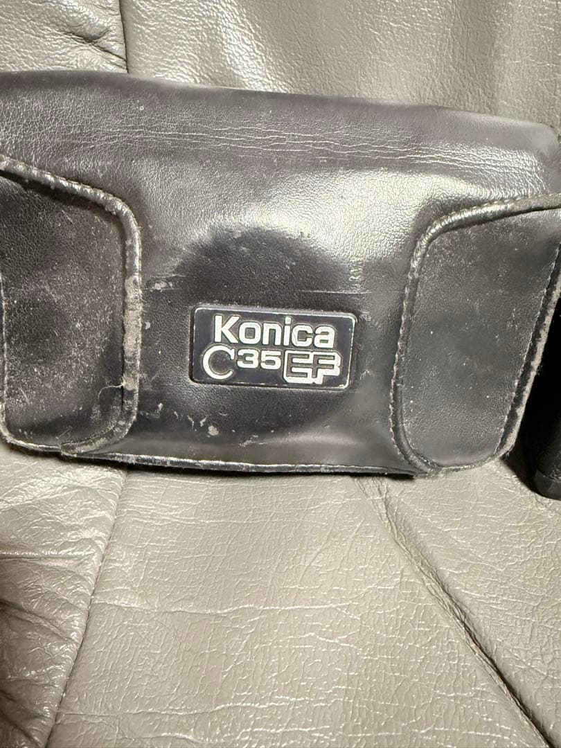 KONICA C35 EF フィルムカメラ ケース付 HEXANON