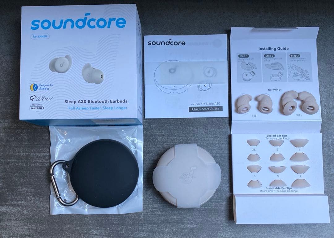 Anker Soundcore Sleep A20ワイヤレスイヤホン専用カバー付