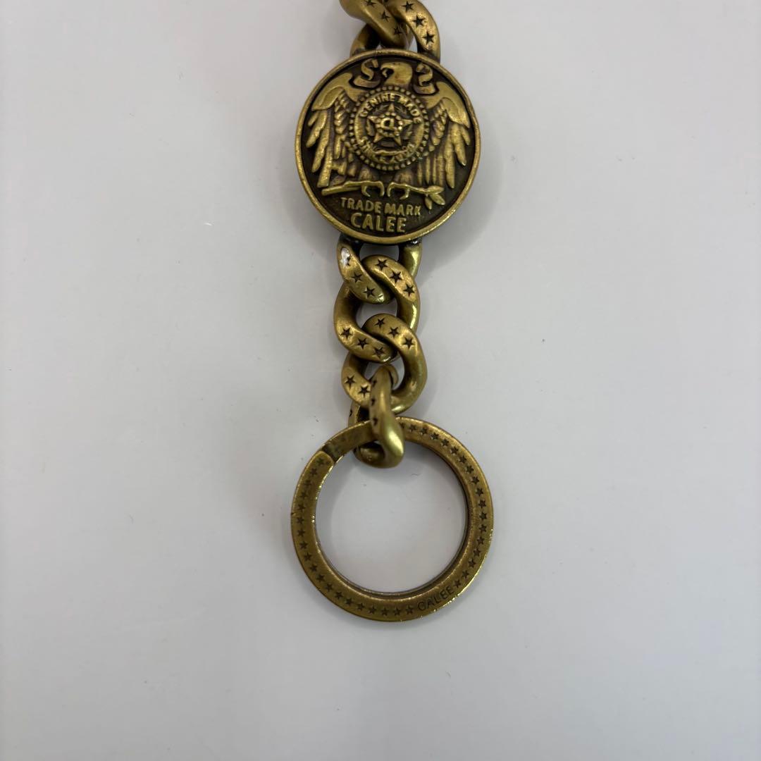 CALEE キーリング　concho key ring brass ゴールド
