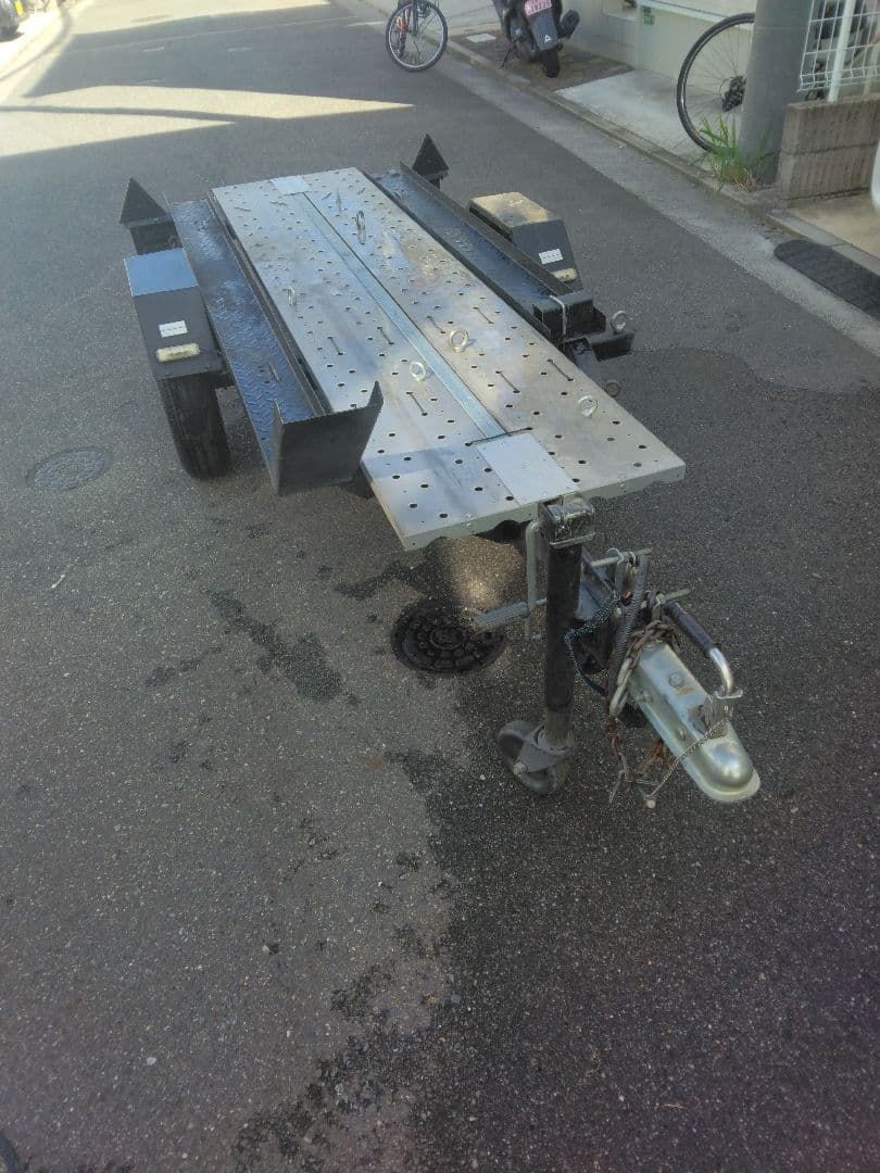 軽トレーラー　バイクトレーラー　令和8年4月まで車検あり