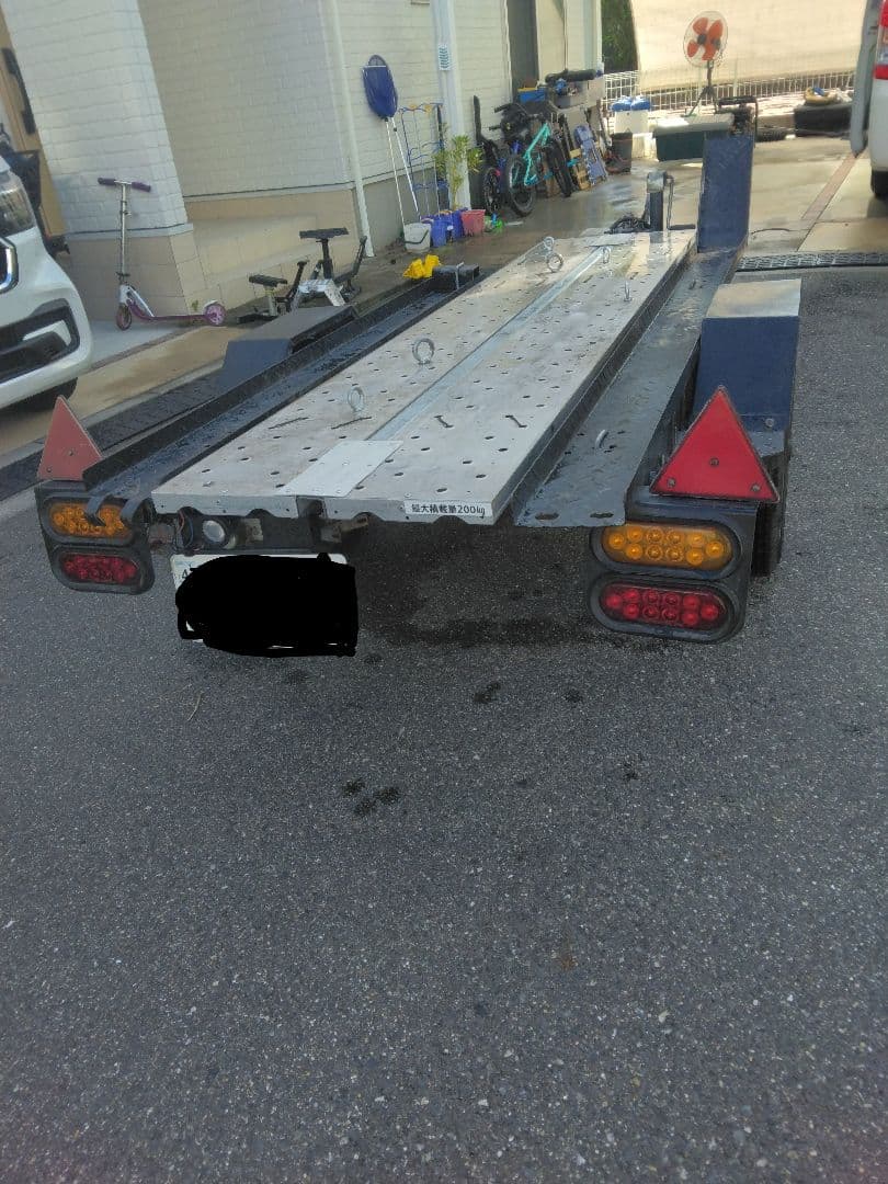 軽トレーラー　バイクトレーラー　令和8年4月まで車検あり