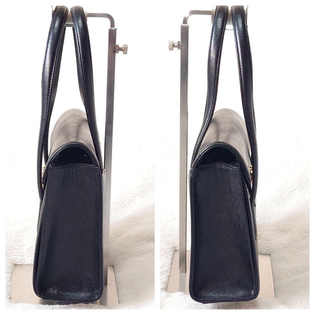 ✨courrèges クレージュ ハンドバッグ フォーマル ブラック ハート金具