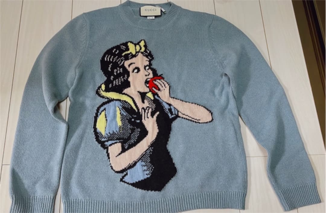 gucci disneyディズニーコラボ　白雪姫　ニット