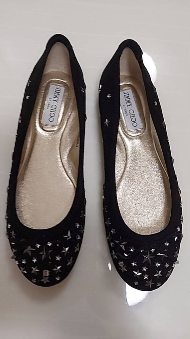 Jimmy Choo 新品未使用 スタースタッズ フラットシューズ
