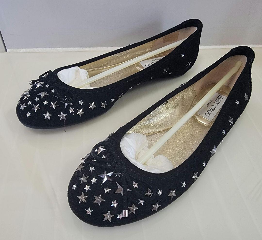 Jimmy Choo 新品未使用 スタースタッズ フラットシューズ