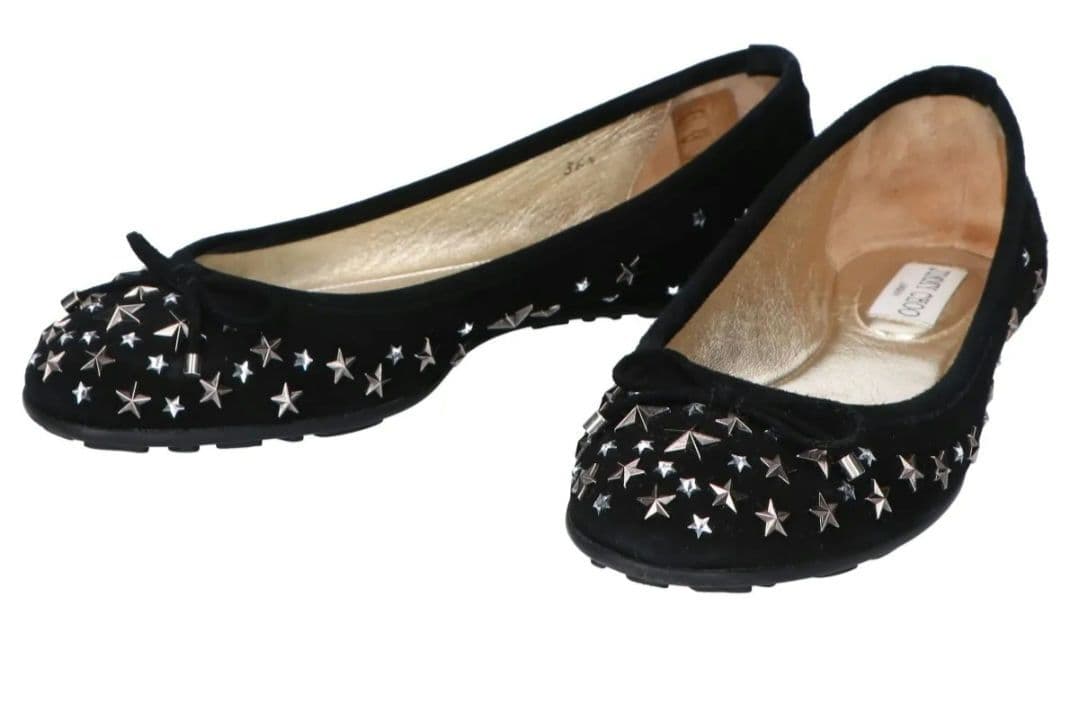 Jimmy Choo 新品未使用 スタースタッズ フラットシューズ