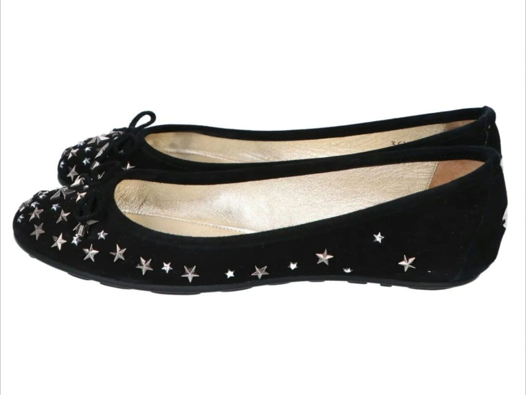 Jimmy Choo 新品未使用 スタースタッズ フラットシューズ