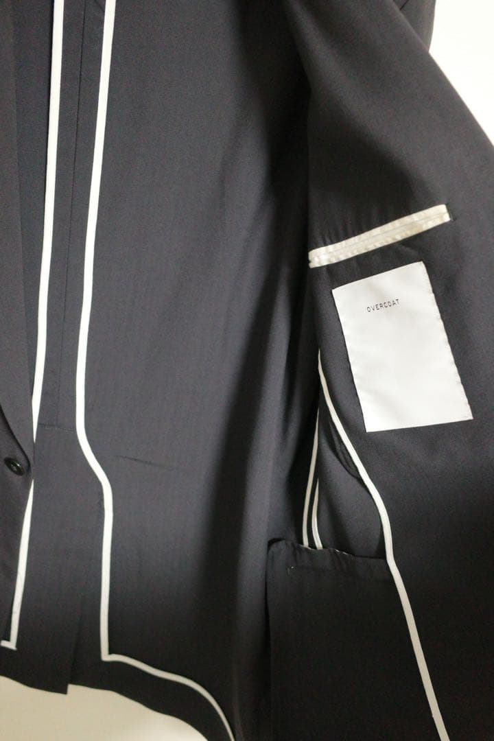 febOVERCOAT ジャケット黒24ssスーツM1