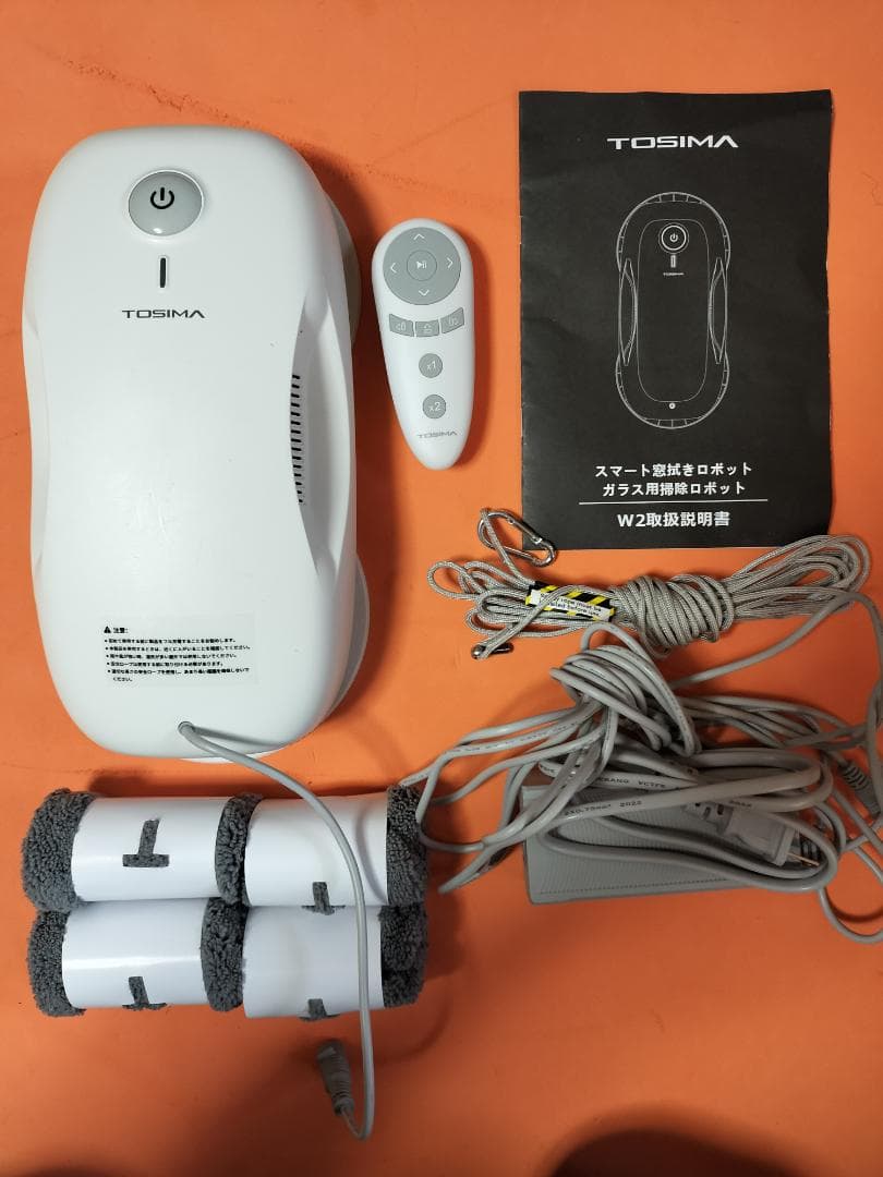 TOSIMA 窓掃除ロボット リモコン付き ホワイト