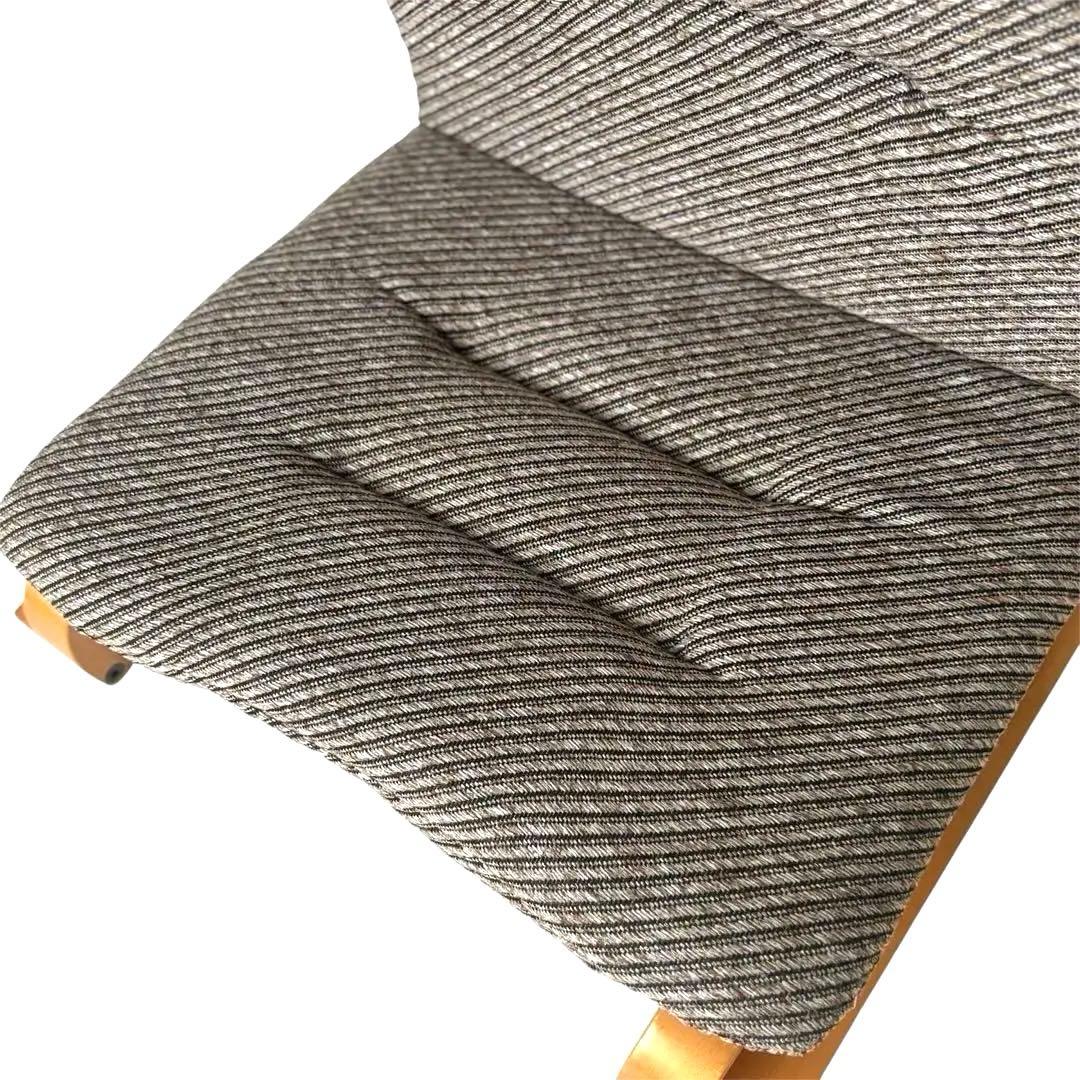 希少✨ 徳島県立工業技術センター 新日本木工 曲木 低座椅子 胡坐楽座椅子