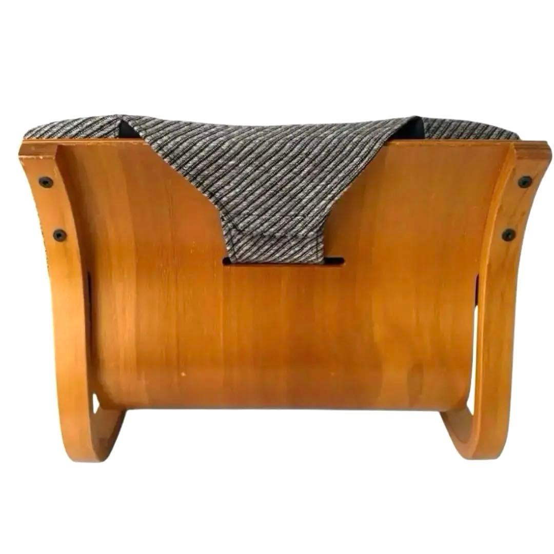 希少✨ 徳島県立工業技術センター 新日本木工 曲木 低座椅子 胡坐楽座椅子