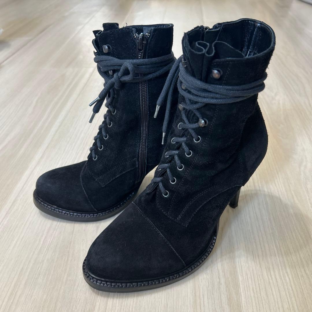 レア美品ANN DEMULEMEESTERレースアップブーツ37.1/2サイズ