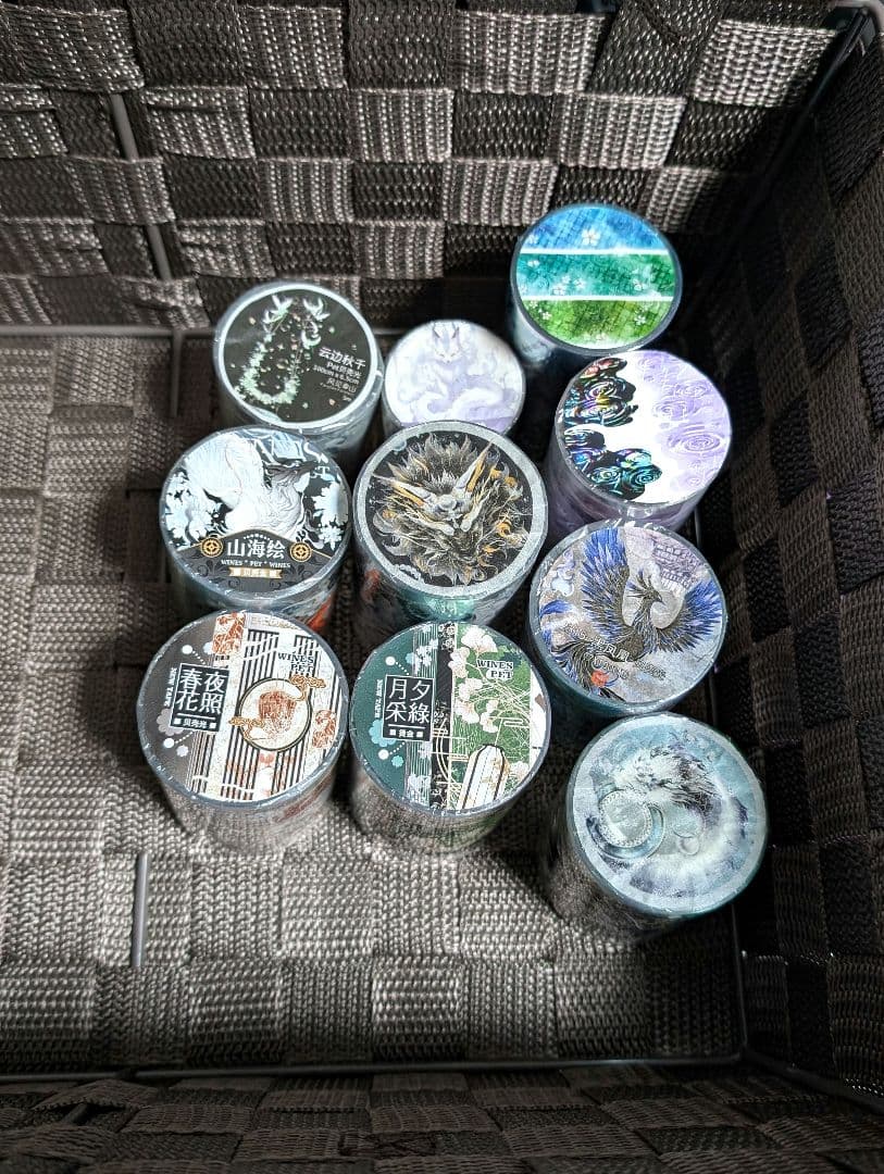 海外マスキングテープ　巻き売り　和柄　和　動物等　まとめ売り　装飾マステ　装飾