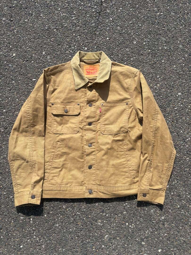 Levi’s ダック地 トラッカージャケット ブラウン ワーク