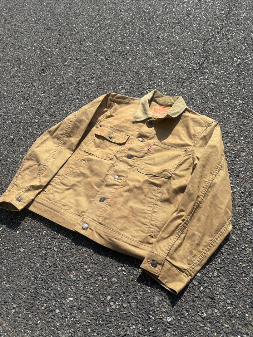 Levi’s ダック地 トラッカージャケット ブラウン ワーク