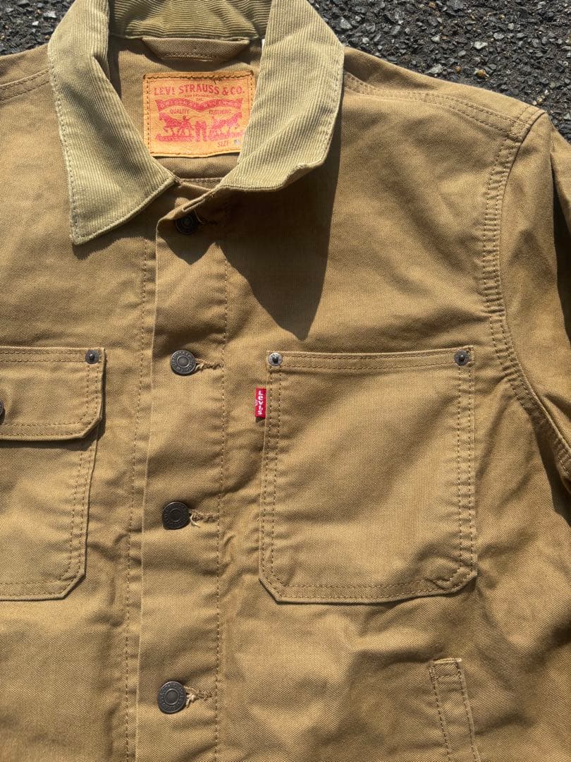 Levi’s ダック地 トラッカージャケット ブラウン ワーク