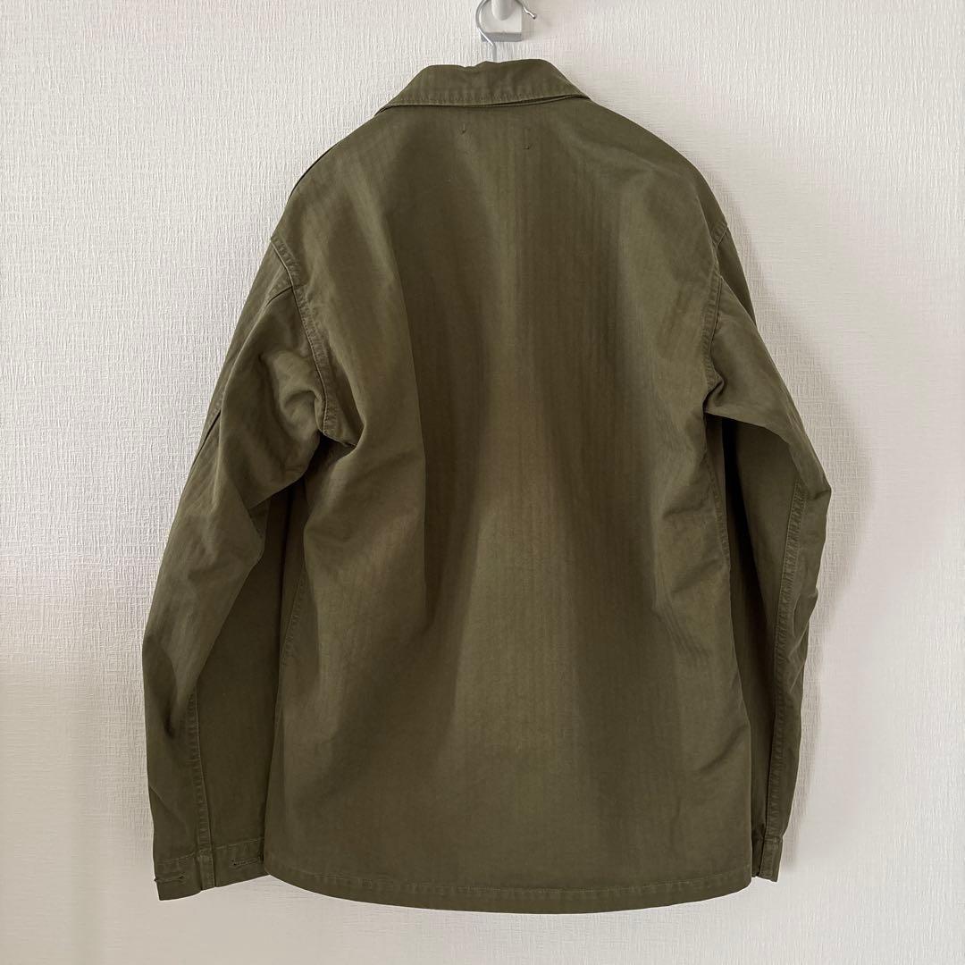 【別注】AUBERGE / M-43 ヘリンボーン ミリタリー シャツブルゾン